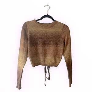 Cotton:On Wool Blend Open Back Sweater Medium